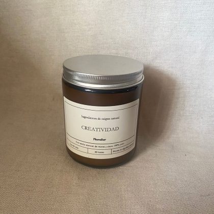 Vela aromática creatividad