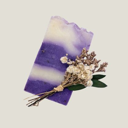 jabón artesanal de lavanda