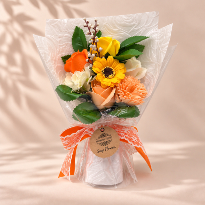 ramo de flores de jabón